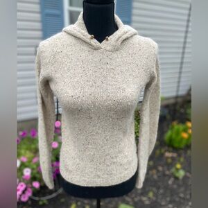 J.Crew Hooded Sweater made from Merino Wool and Angora Rabbit Hair. XS. NWOT